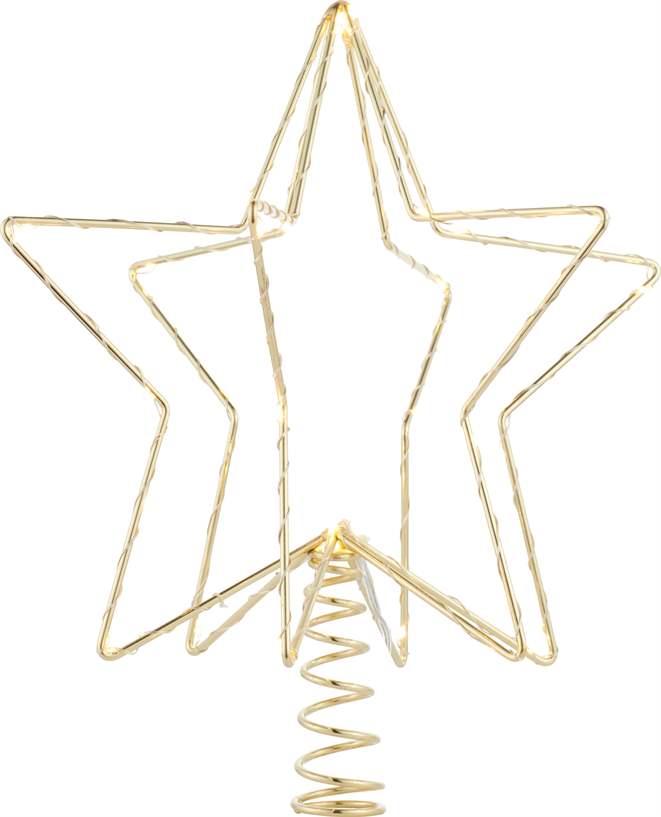 Sirius Christina stjerne til juletræet guld
